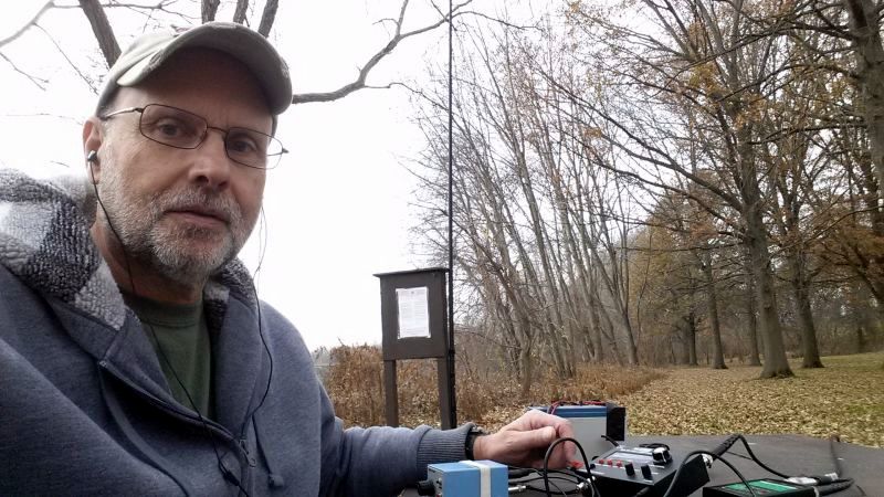 WB3GCK operating by the Schuylkill River