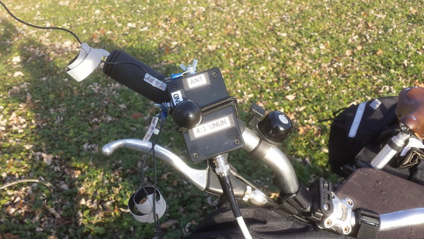 My bike served to support the feedpoint of my antenna.