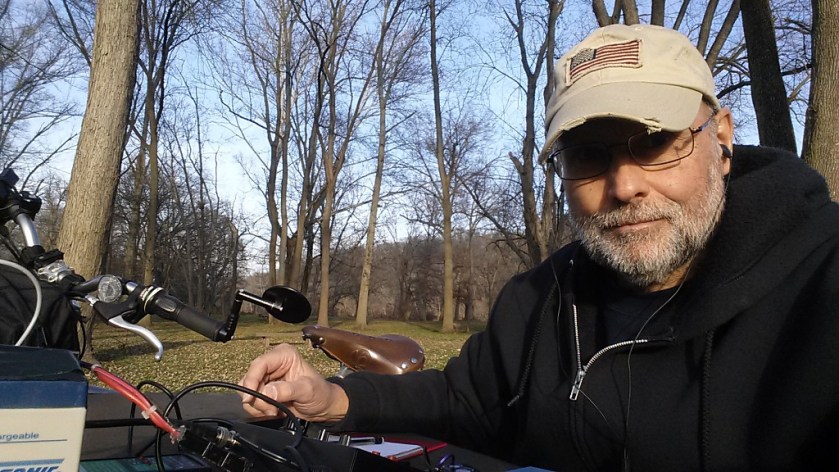 WB3GCK operating on a beautiful December afternoon