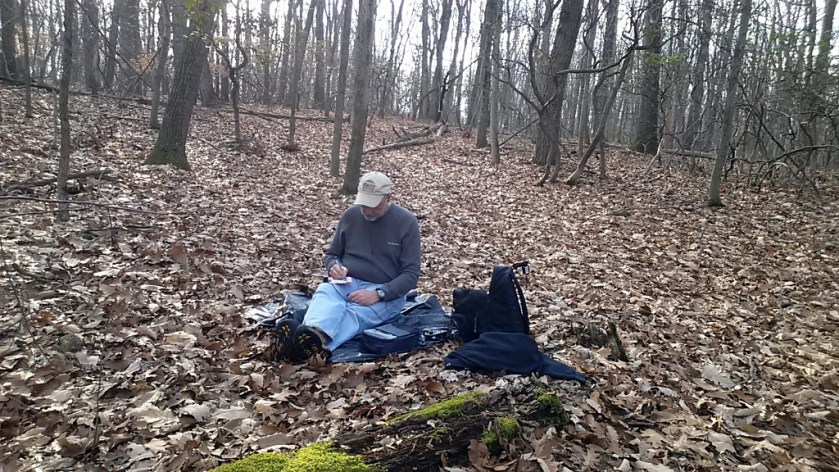 WB3GCK operating on Mount Misery in Valley Forge, PA