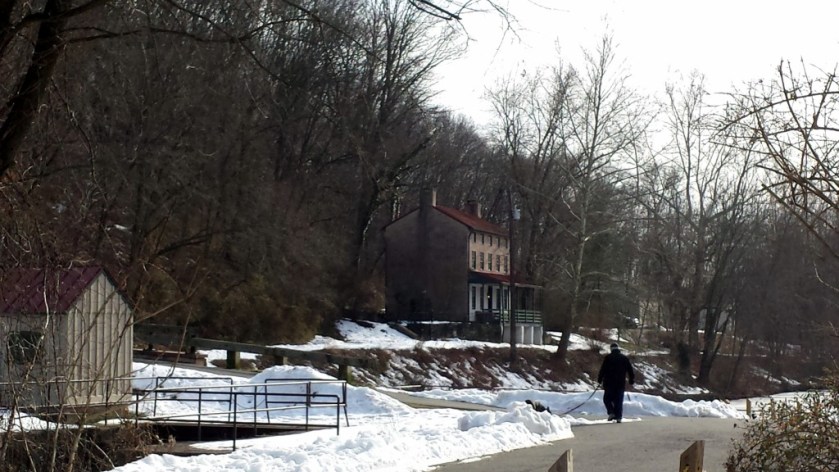 Lock 60 and the Canal Keeper's House at Schuylkill Canal Park, Mont Clare, Pennsylvania