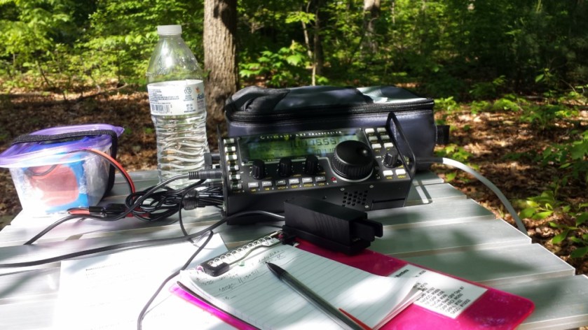 My operating position for the International Field Radio Event.