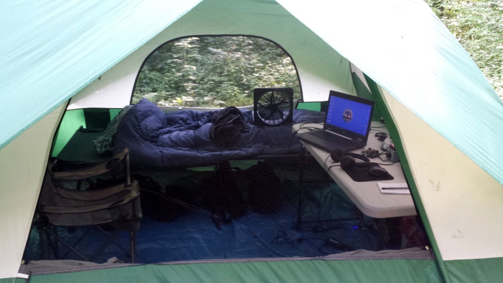 WB3GCK CW tent