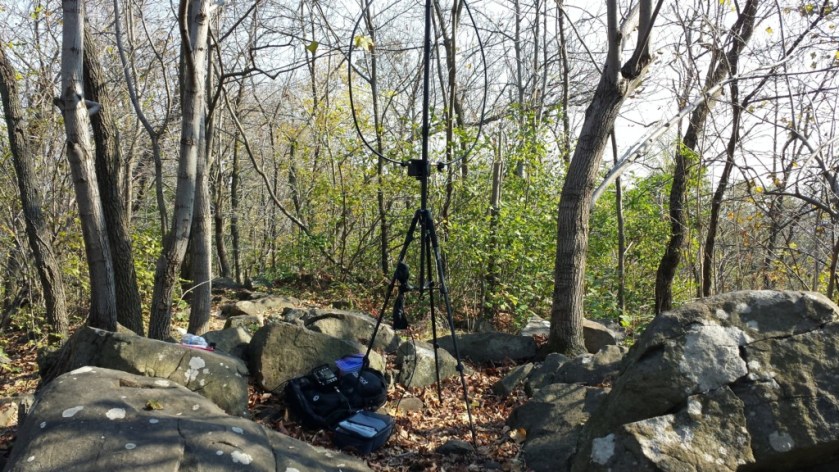 My operating position on top of Monocacy Hill