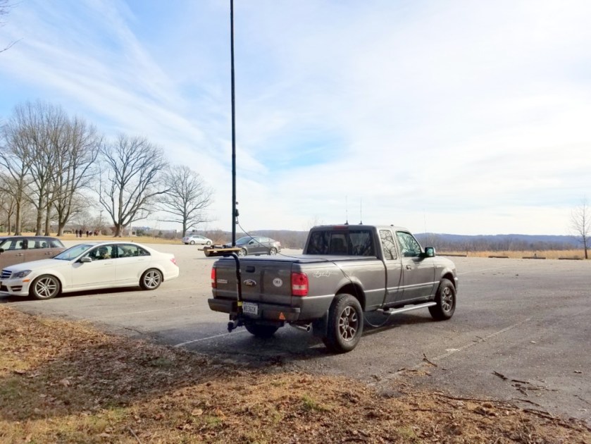 Operating "stationary-mobile" the Wayne's Woods area of Valley Forge. This is the same spot I used back on January 1st.
