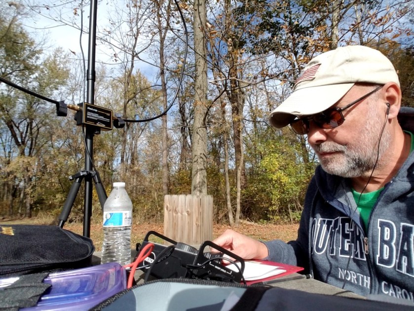 WB3GCK scouring the bands for a contact.