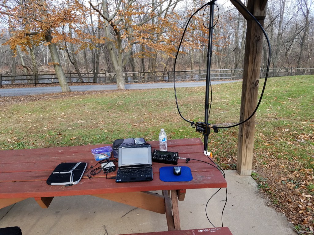 Operating digital modes from a local park.
