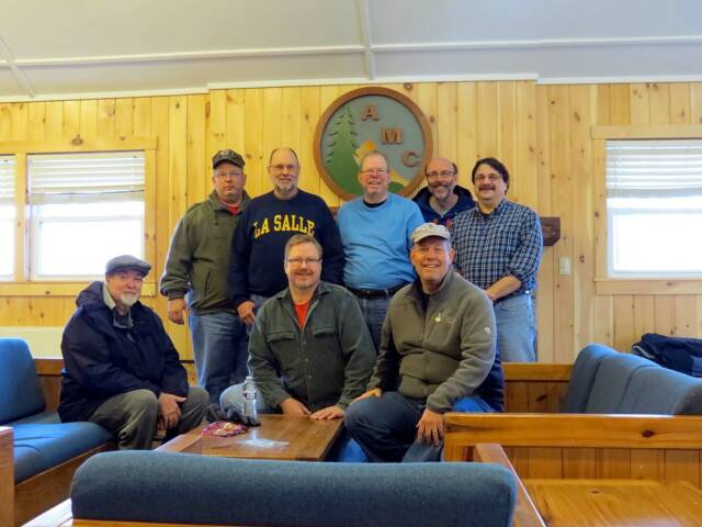 The Boschveldt QRP crew. Seated (L-R): K3YTR, WA8YIH and WA3WSJ. Standing (L-R): KB3SBC, WB3GCK, NK1N, NU3E and KA3RMM. (Photo by WA3WSJ)