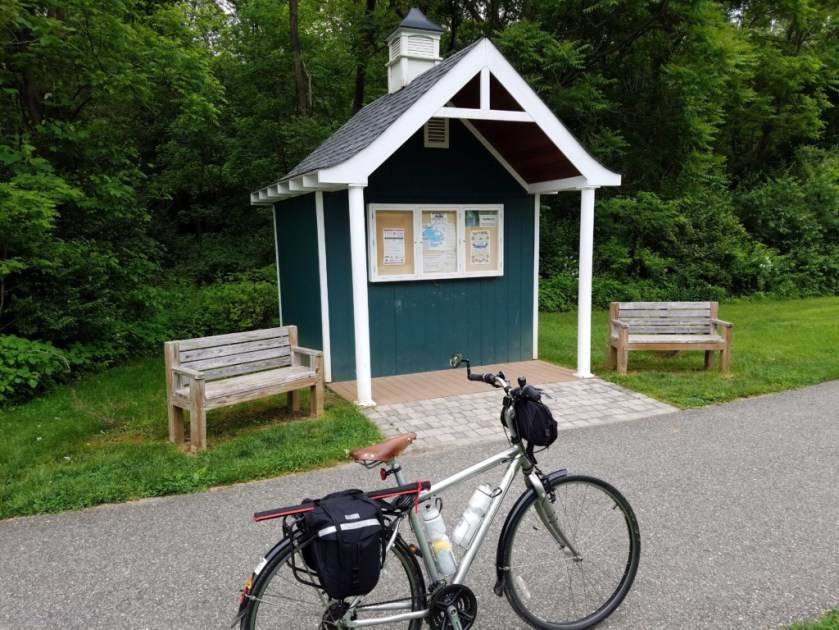 This unique information kiosk for the East Branch Brandywine Trail was built as an Eagle Scout project.