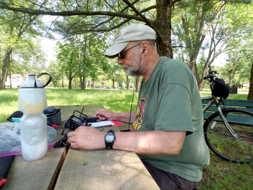 WB3GCK operating from Central Perkiomen Park