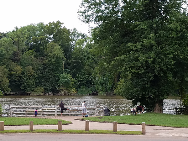 This was my view of the Schuylkill River during the Skeeter Hunt contest. This was taken shortly before it started raining again.