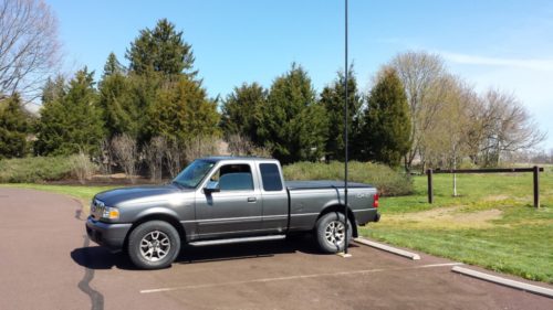 Drive-on antenna support