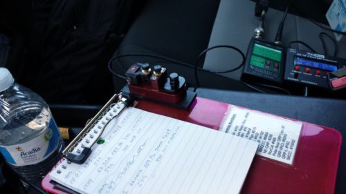 MS2 miniature straight key and magnetic mount in use.