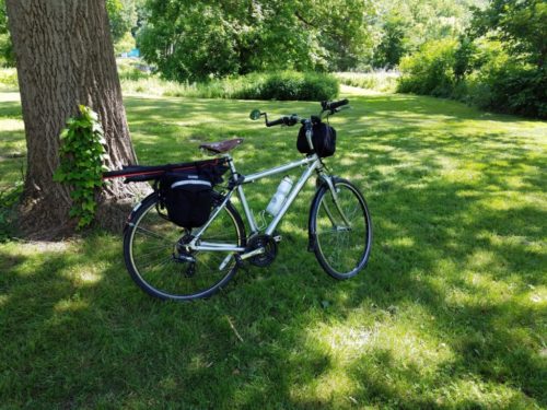 My bike loaded up for the trip home. No contacts today but at least I had a nice bike ride!