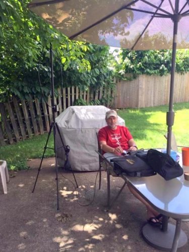 Operating “backyard-portable” near Harrisburg, PA (Photo by Amy Duchesne)