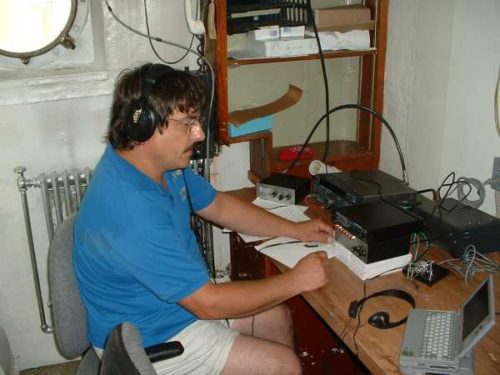 WB3AAL aboard the Lightship Chesapeake (LV-116) in 2003