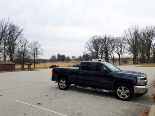 My location at Valley Forge. The National Memorial Arch is in the background. I took this right before I left for home.