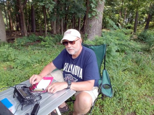 WB3GCK operating from Valley Forge