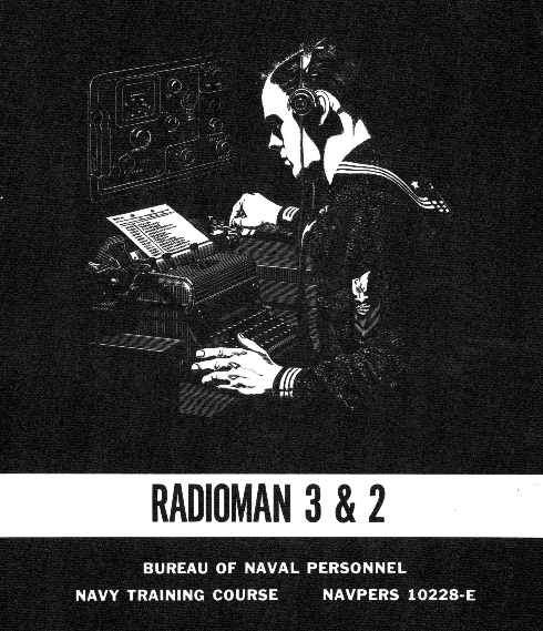 Cover page. Radioman 3 & 2, Chapter 4, Bureau of Naval Personnel, Navy Training Course NAVPERS 10228-E, 5th Edition, 1967