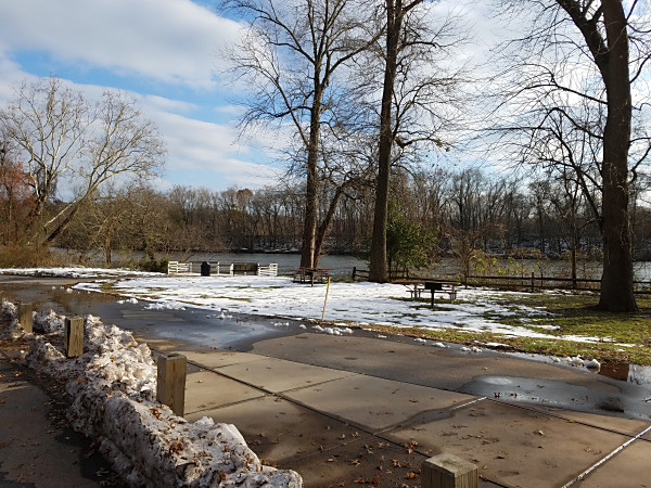 A view of the Schuylkill River at Upper Schuylkill Valley Park