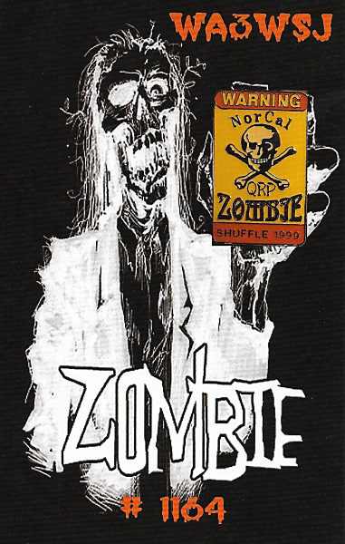 WA3WSJ Zombie Shuffle QSL Card
