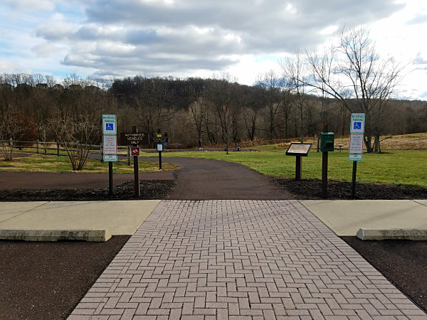 The walking path at Black Rock Sanctuary.