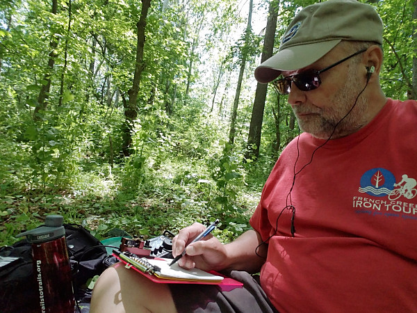 WB3GCK operating from the Basin Trail