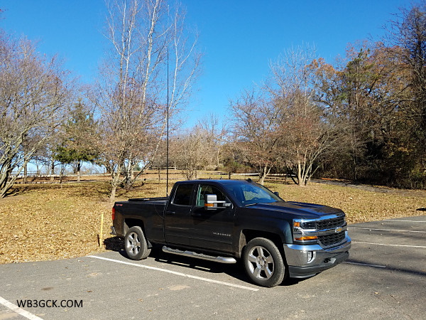 My operating location in Upper Schuylkill Valley Park for the November 2019 Polar Bear Moonlight Madness Event (PBMME).