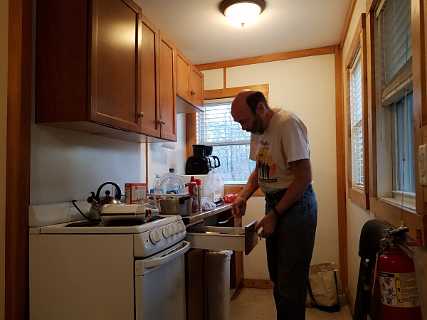 John NU3E making his amazing Belgian waffles for breakfast on Sunday morning