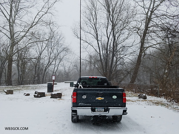 My parking spot at Schuylkill Canal Park shortly after arrival.