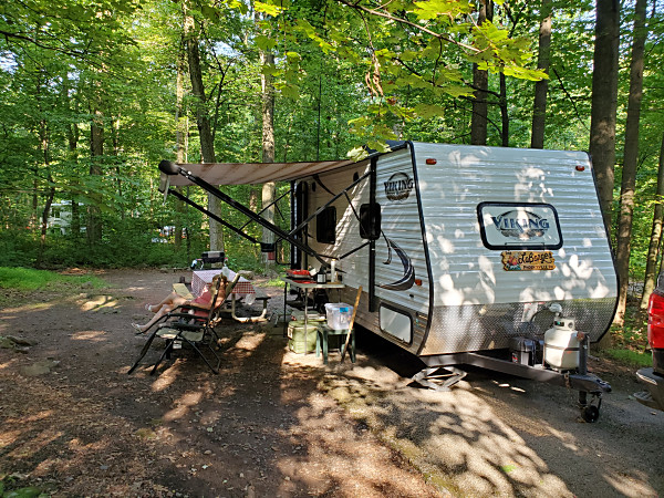 Our campsite at French Creek State Park