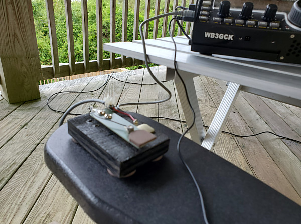 My homebrew key for the SKCC Weekend Sprintathon (WES). For a bunch of junkbox parts, it has a suprisingly good feel.