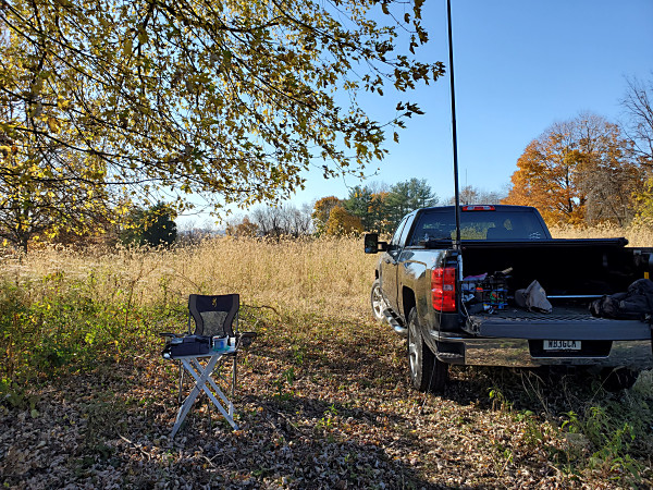 My setup for the November SKCC WES contest