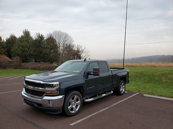 The WB3GCK QRP-Mobile at Black Rock Sanctuary. You can see some fog over the hills in the background.