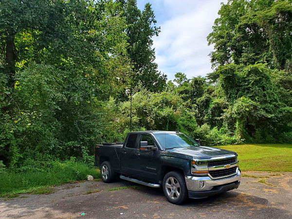 My parking spot at Ridely Creek State Park.