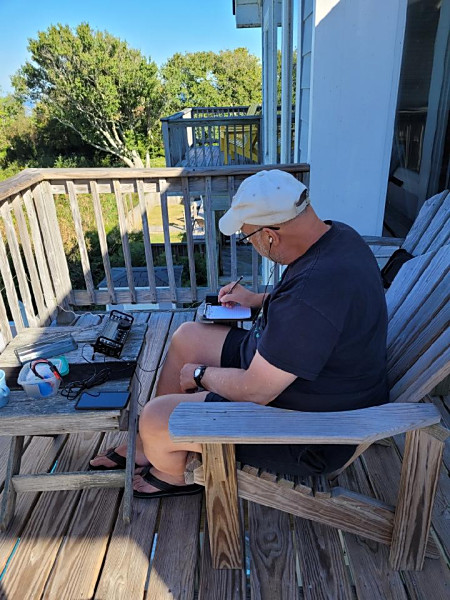 Operating from the deck in Corolla, North Carolina, on the Outer Banks