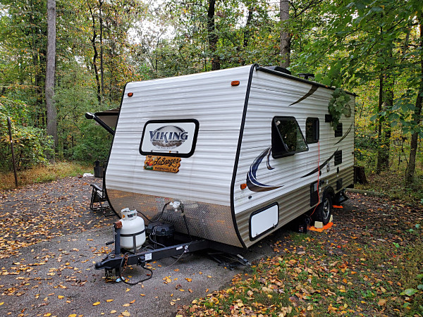 The WB3GCK "QRP Camper" in French Creek State Park near Elverson, Pennsylvania