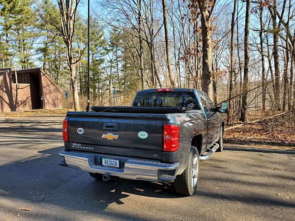 My Christmas Eve parking spot at Evansburg State Park near Collegeville, Pennsylvania