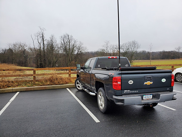 The Possum Hill parking area in White Clay Creek State Park, Newark, Delaware