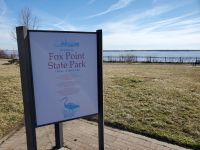 Fox Point State Park sign