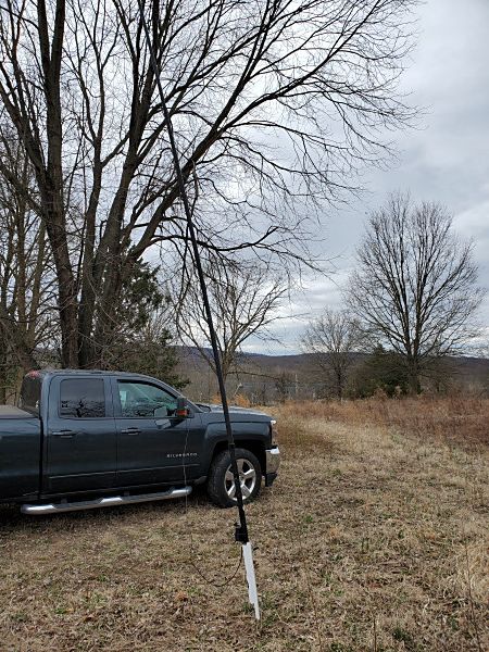 Mother Nature was trying her best to knock down my antenna