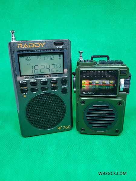 The Raddy RF760 (left) and the Raddy RF750