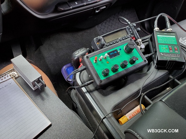 I forgot to take pictures of Marsh Creek State Park (K-1380), but I did take this picture in the cab of my truck.