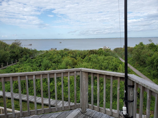 Currituck Sound, as seen from my antenna.