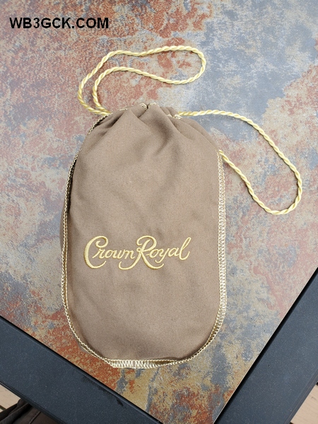The Crown Royal bag with my TR-35 tucked away inside