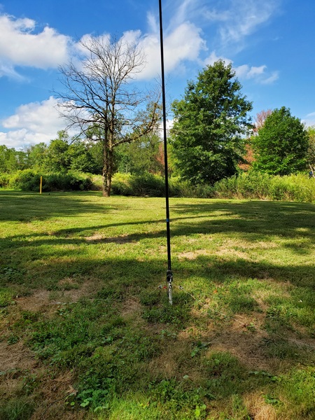 My homebrew 19-foot vertical and ground mount
