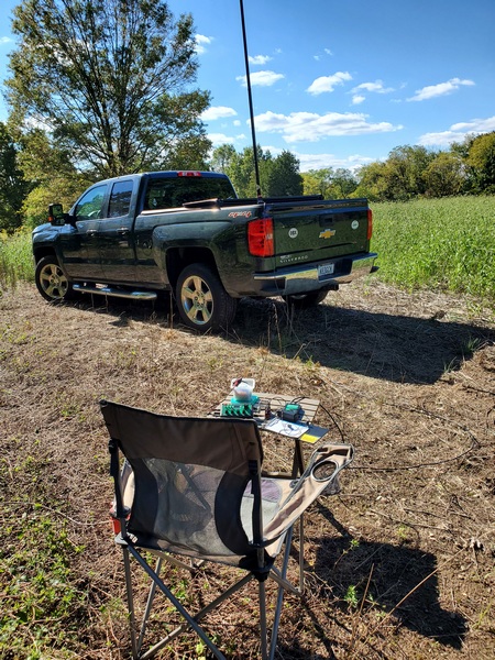 My hilltop location on Saturday