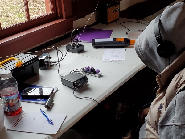 K3BVQ hunkering down and listening to CW