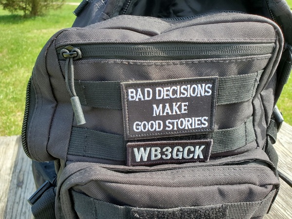 My backpack. My activation today was a good decision.