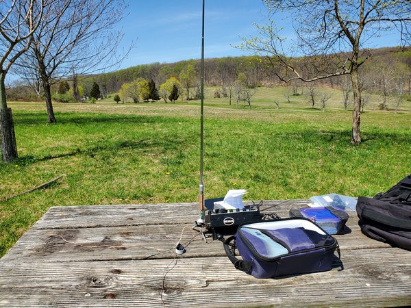 It was a great day for portable operations in Valley Forge National Historical Park (K-0761).
